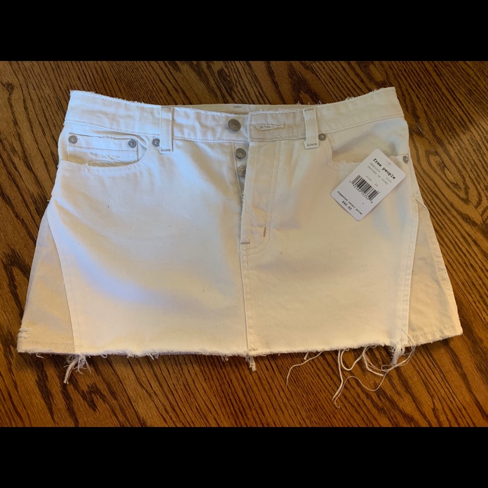 NWT free people patched up mini skirt - Picture 5 of 8